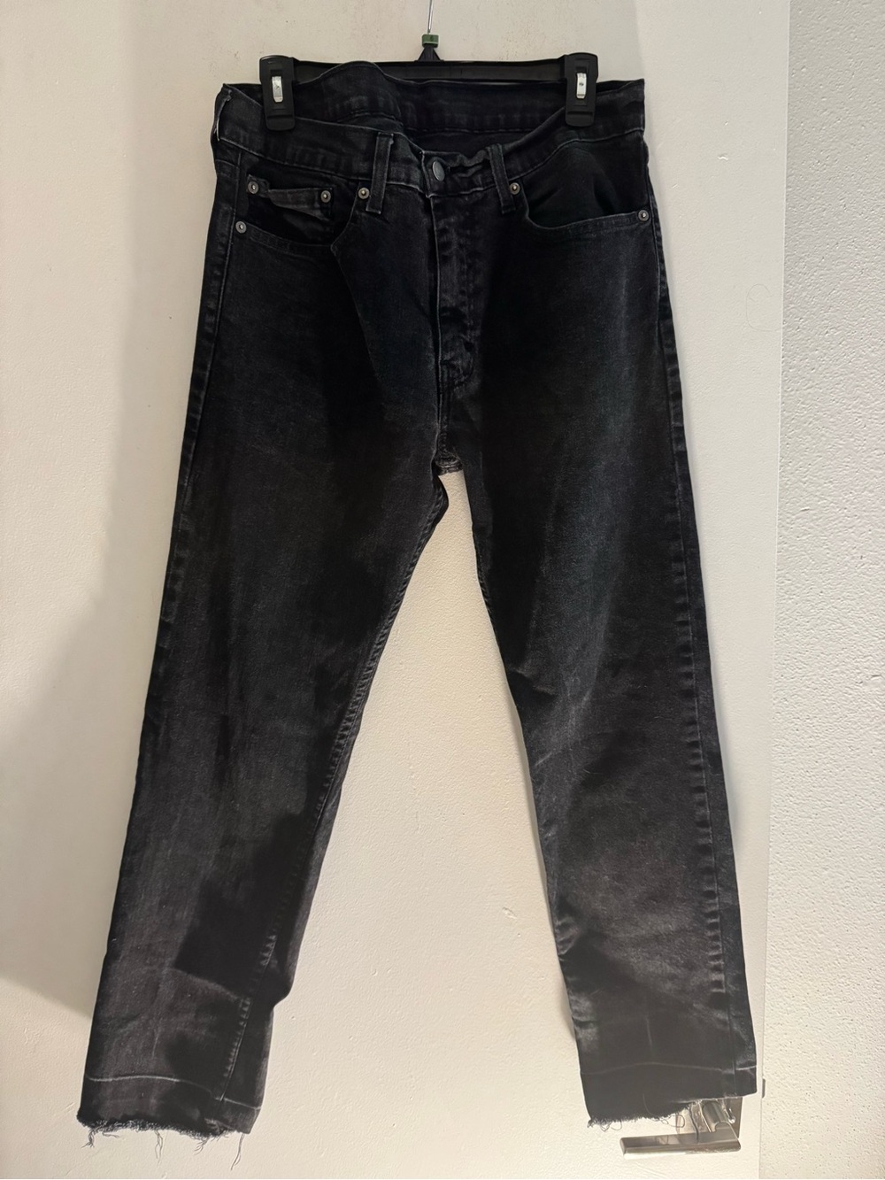 Levi's 502 Men's Black Slim Straight Jeans Size 34